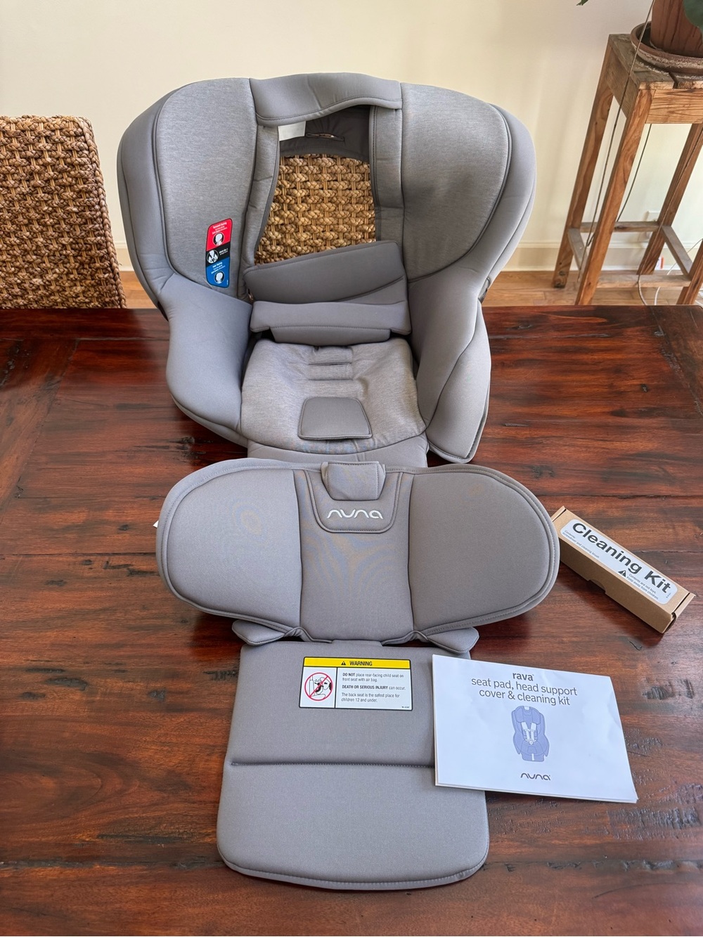 Brand New Nuna Rava Seat Pad, Head Support Cover And Cleaning Kit.